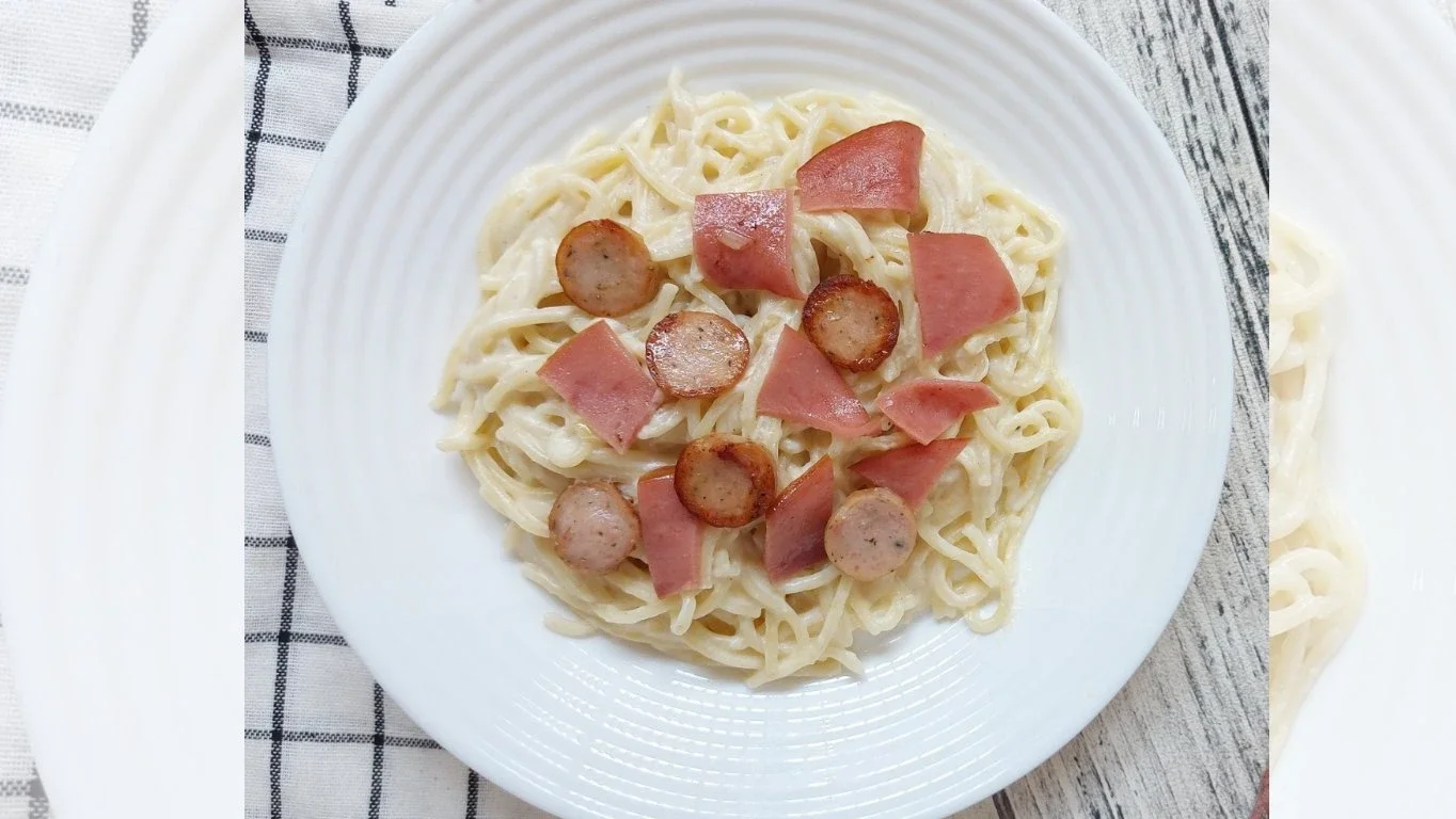 Recook Spaghetti Carbonara Sosis