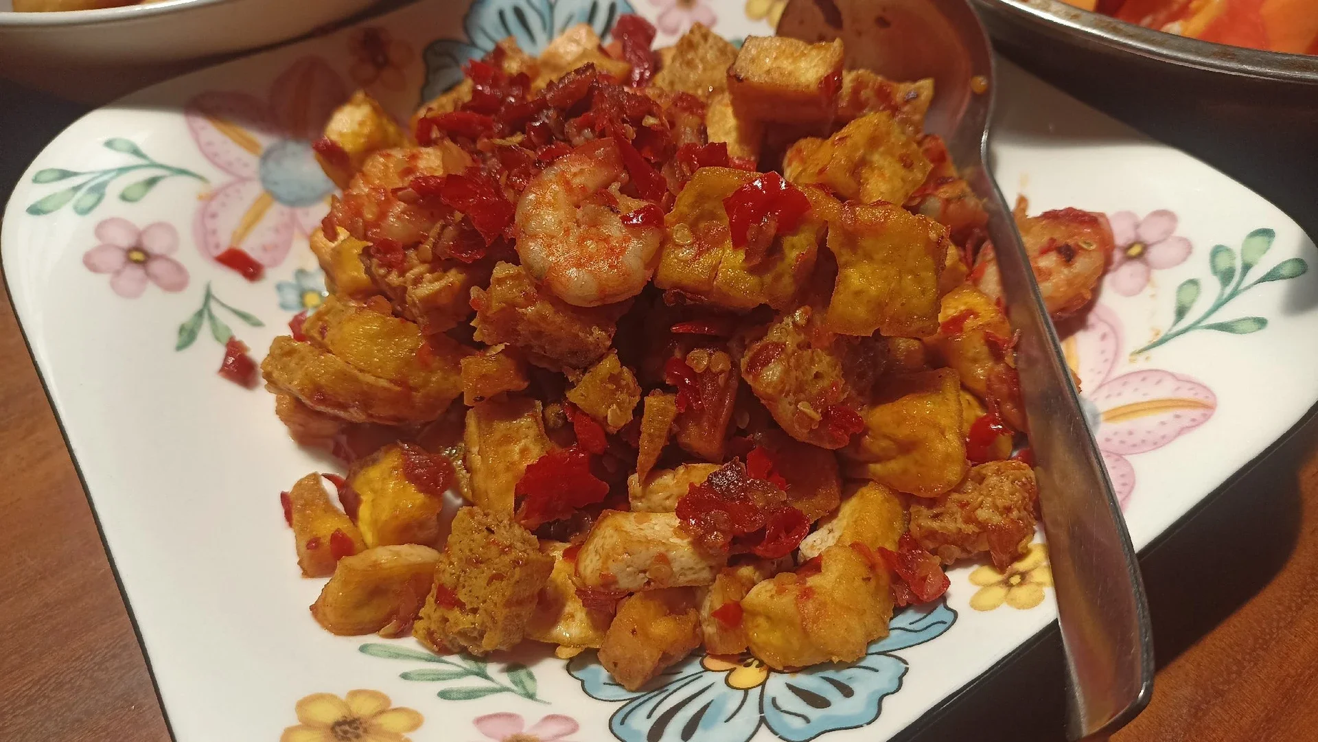 Recook Tahu Udang Balado