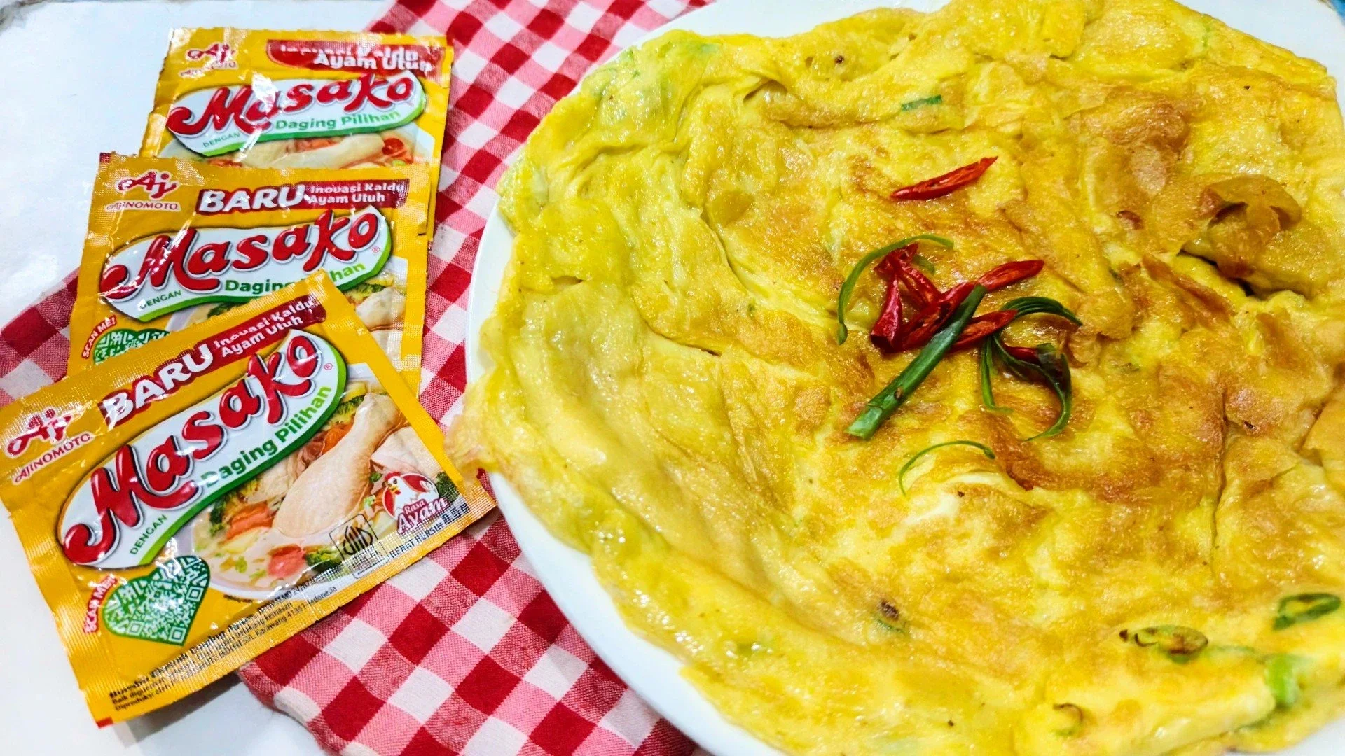 Recook Telur Dadar Ala Masako