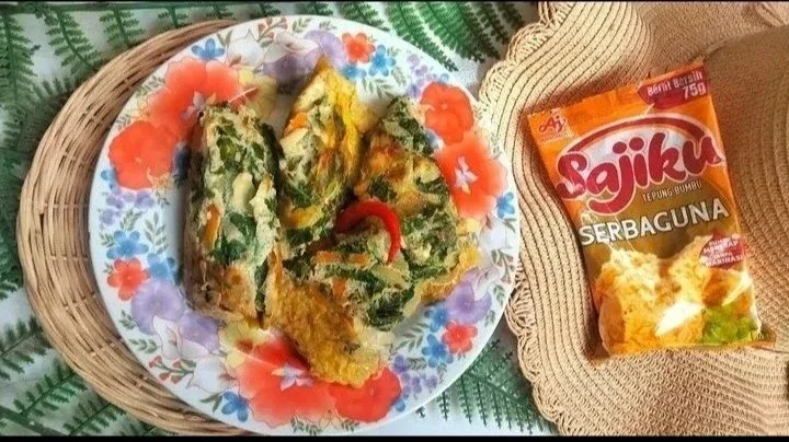 Recook Telur Dadar Bayam