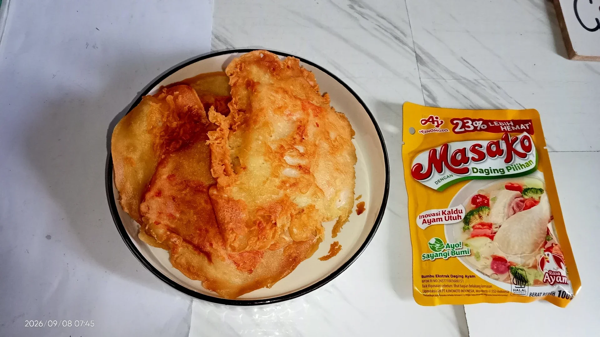 Recook Tempe goreng selimut ala masako