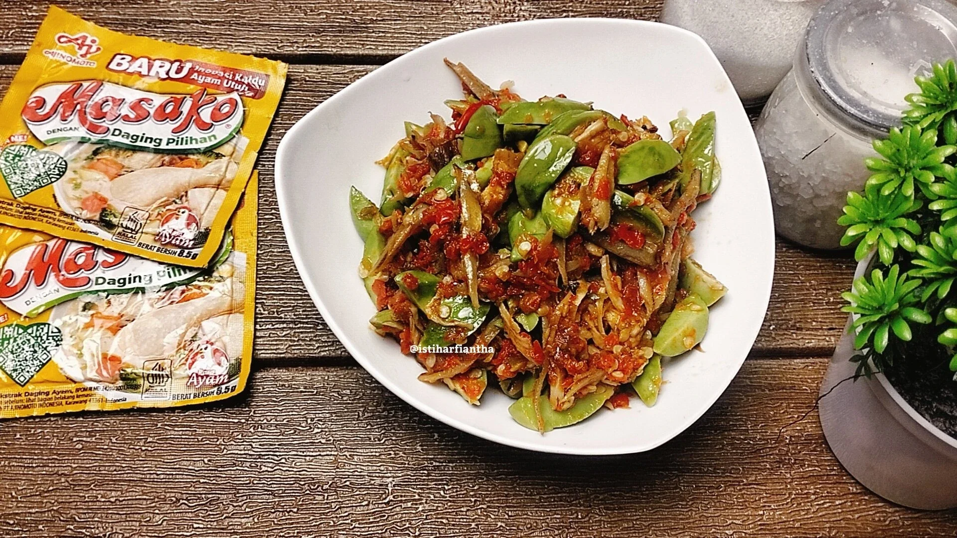 Recook Teri Pete Masak Kuah Sambal