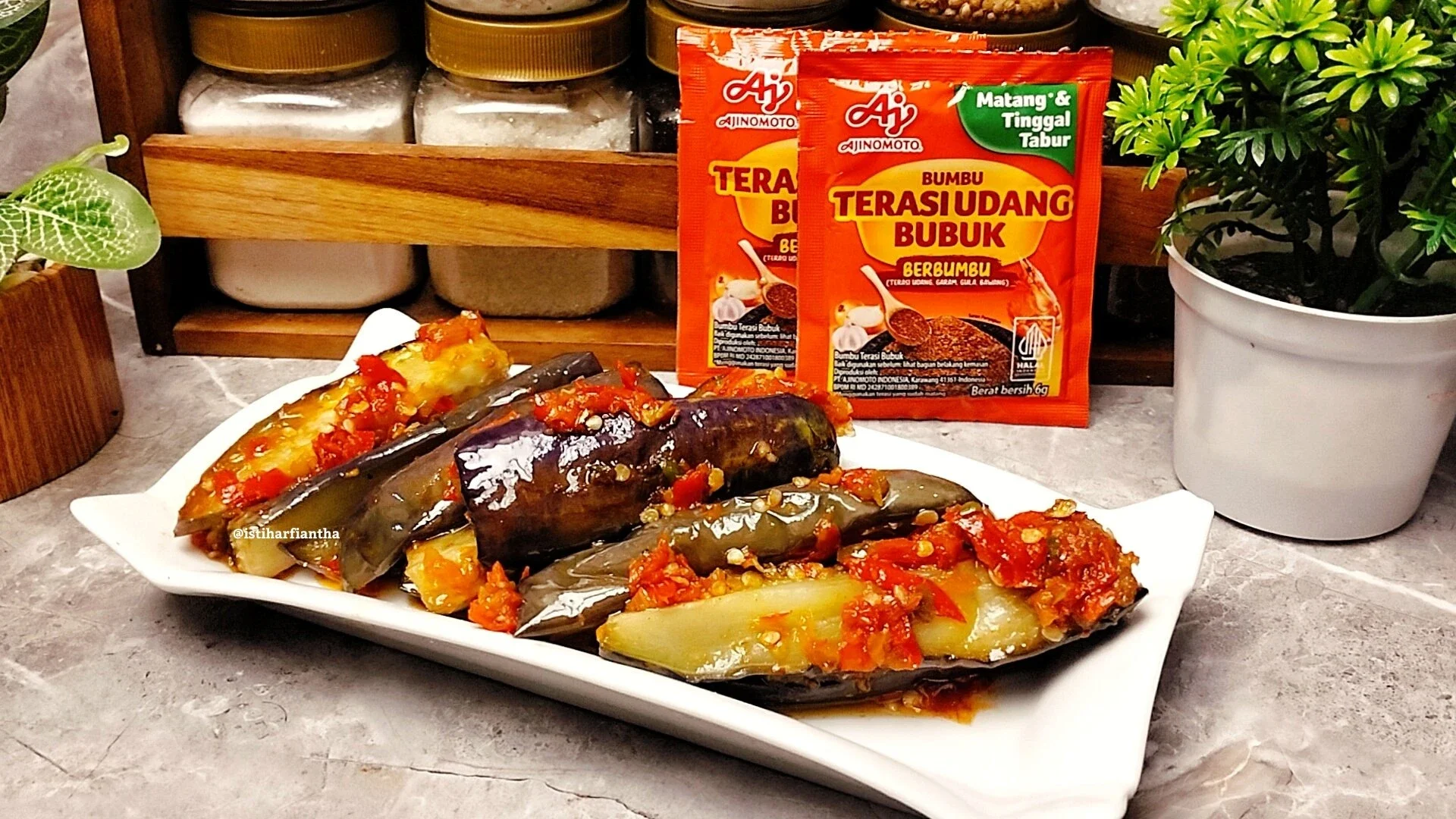 Recook Terong Balado Terasi ala AJINOMOTO® Terasi Udang