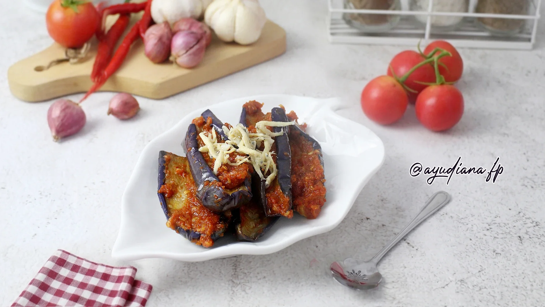 Recook Terong Ungu Balado Teri Goreng ala Ajinomoto®