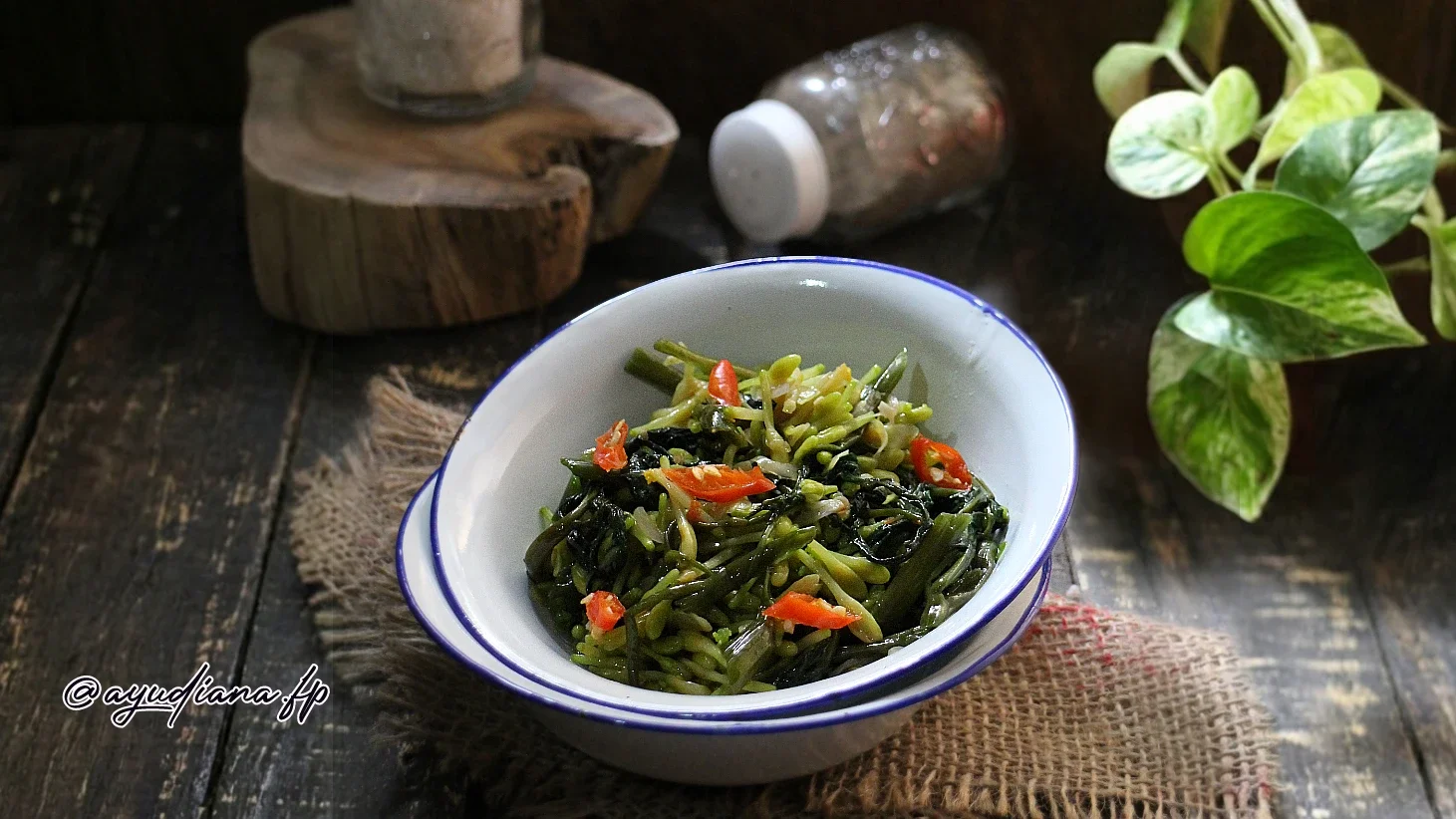Recook Tumis Bunga Pepaya  ala Ajinomoto