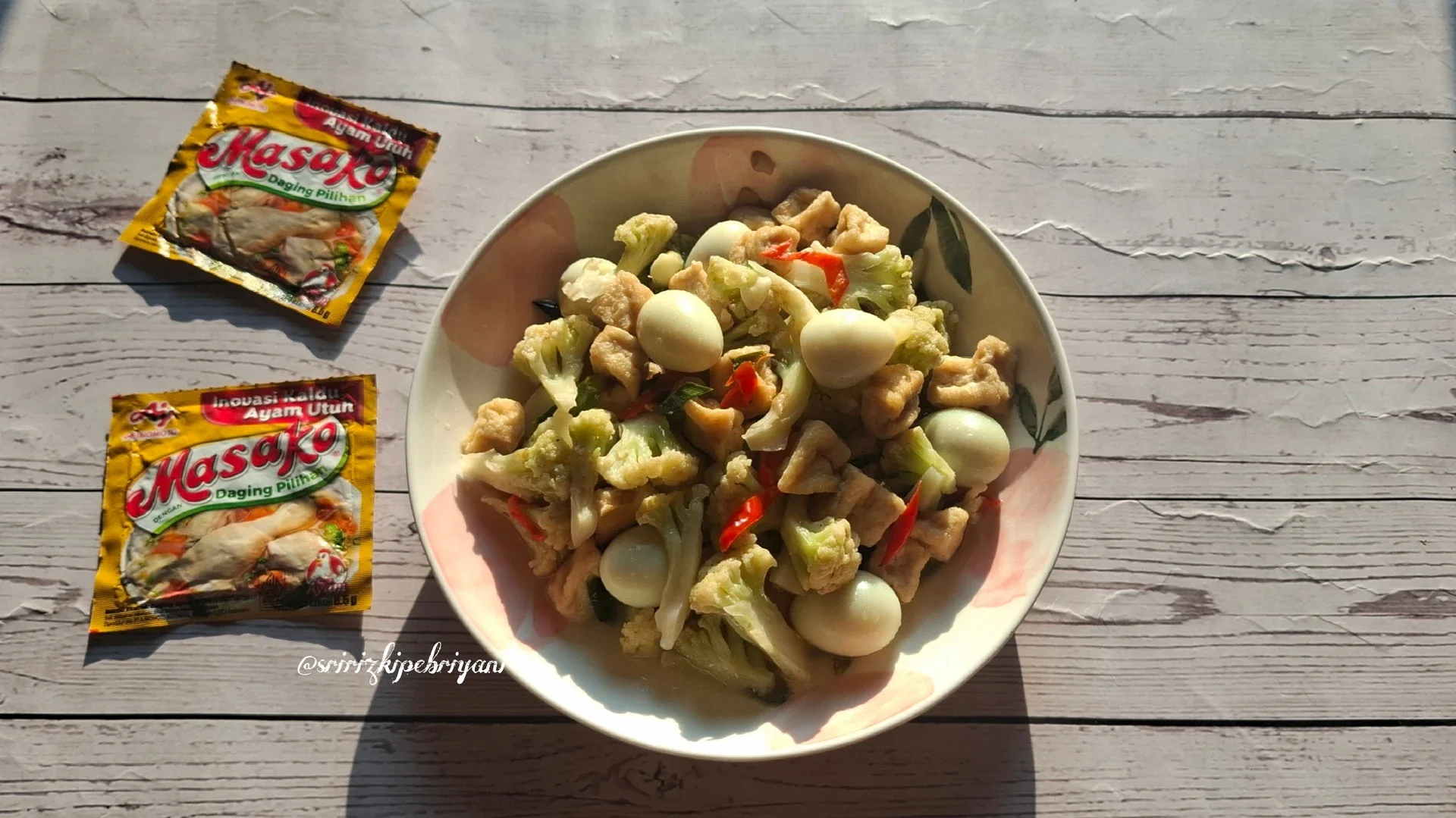 Recook Tumis Kembang Kol Telur Puyuh ala Masako®