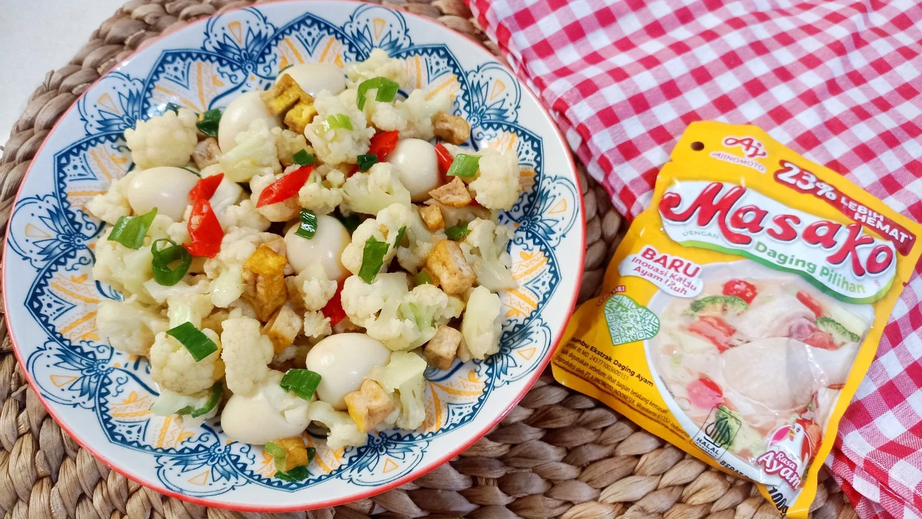 Recook Tumis Kembang Kol Telur Puyuh ala Masako®