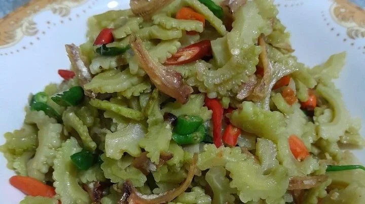 Recook Tumis Kering Paria Mix Ebi #TumisUmamiSatset