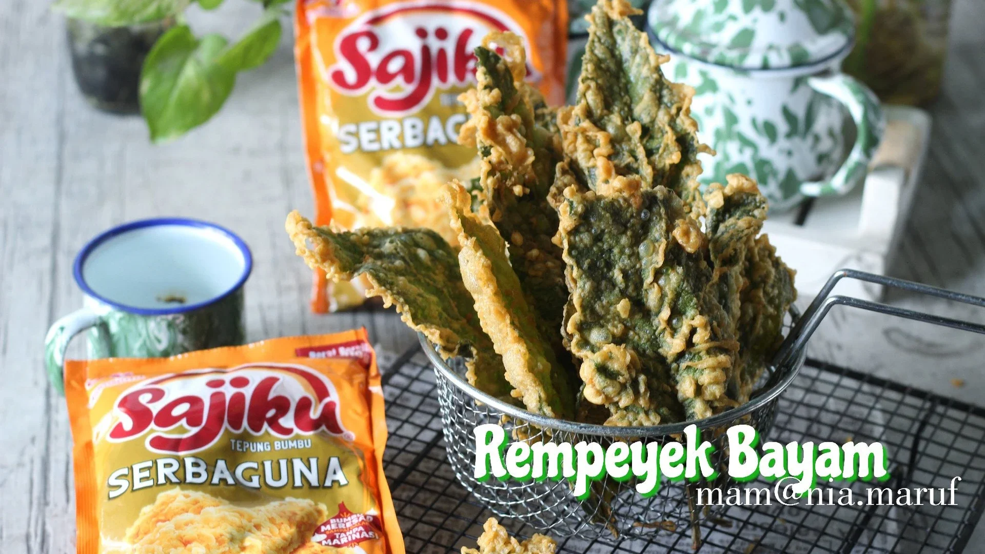 Rempeyek Bayam #SajikuLezatMeresapSampaiDalam