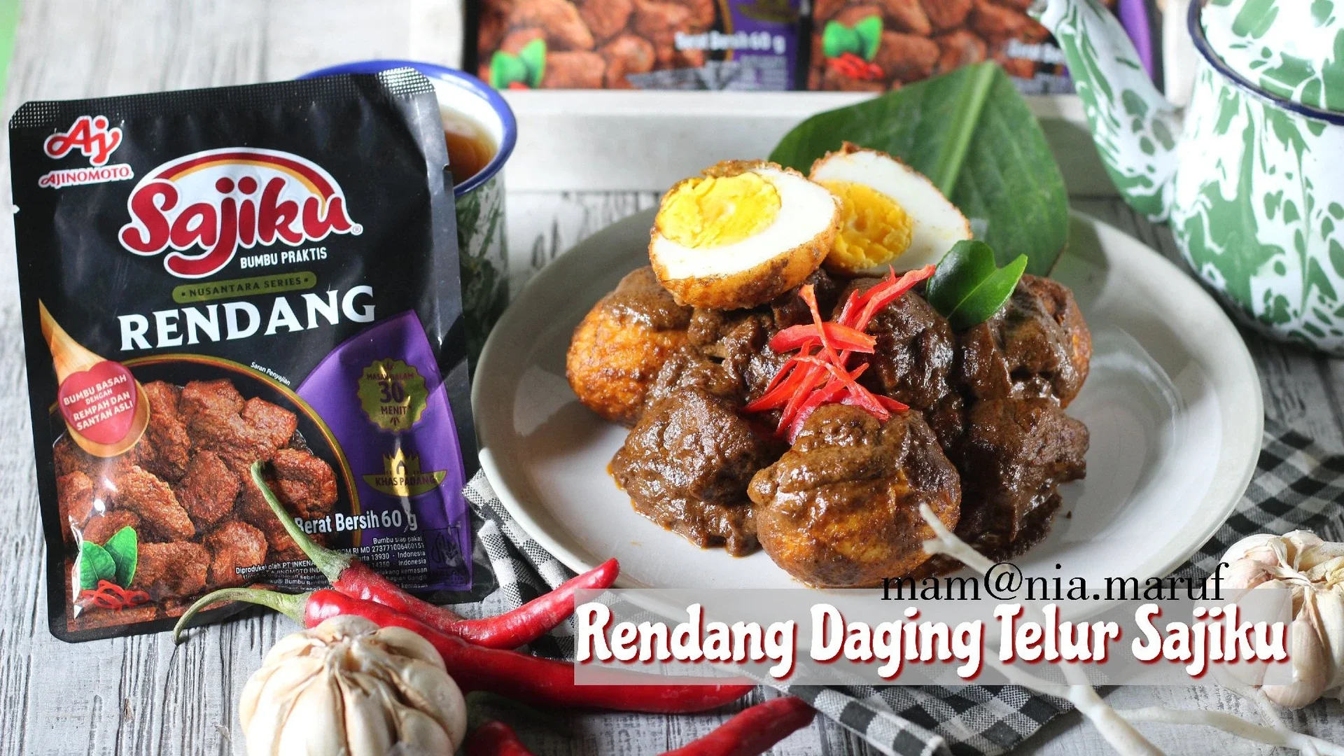 Rendang Daging Telur Sajiku
