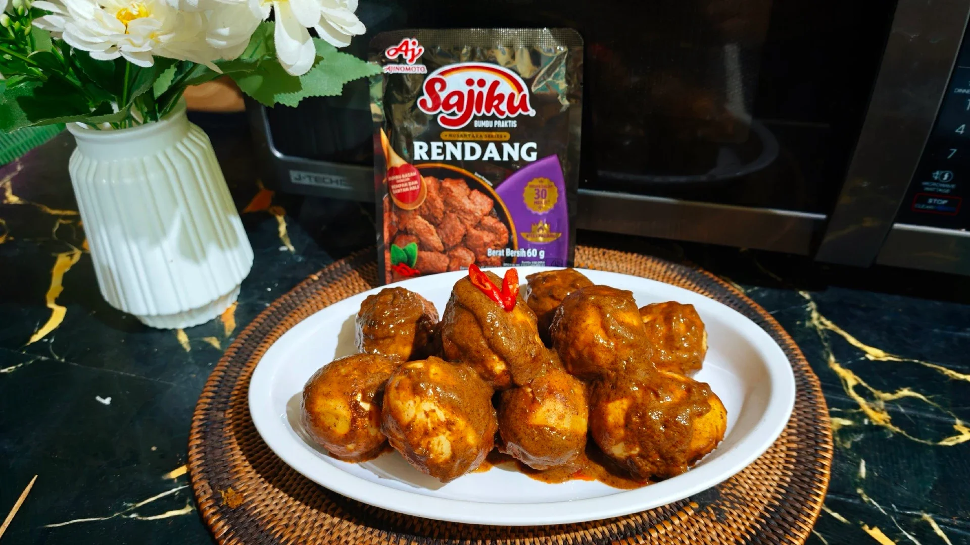 Rendang Telur ala Sajiku