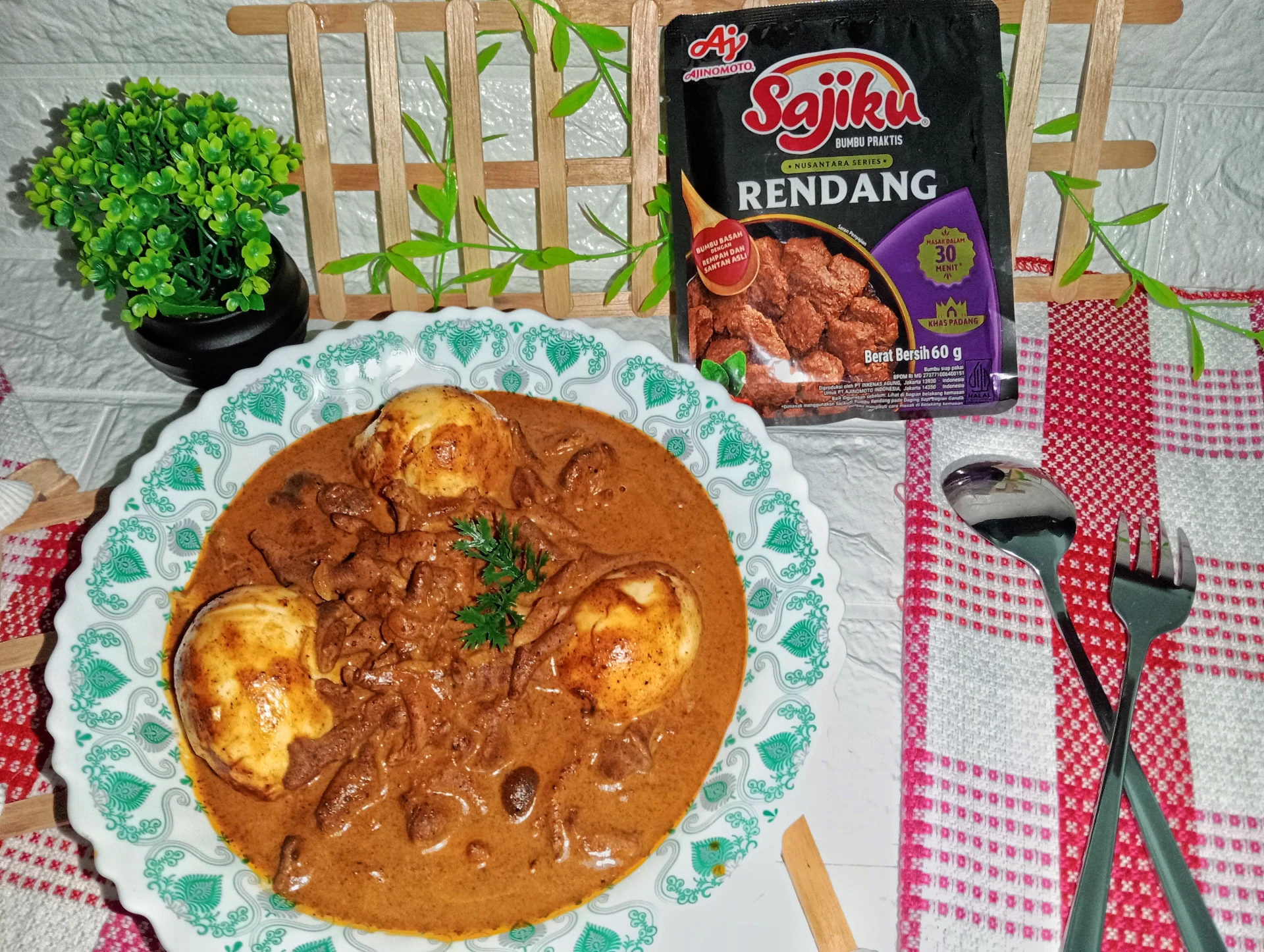 Rendang Telur Usus ala Sajiku