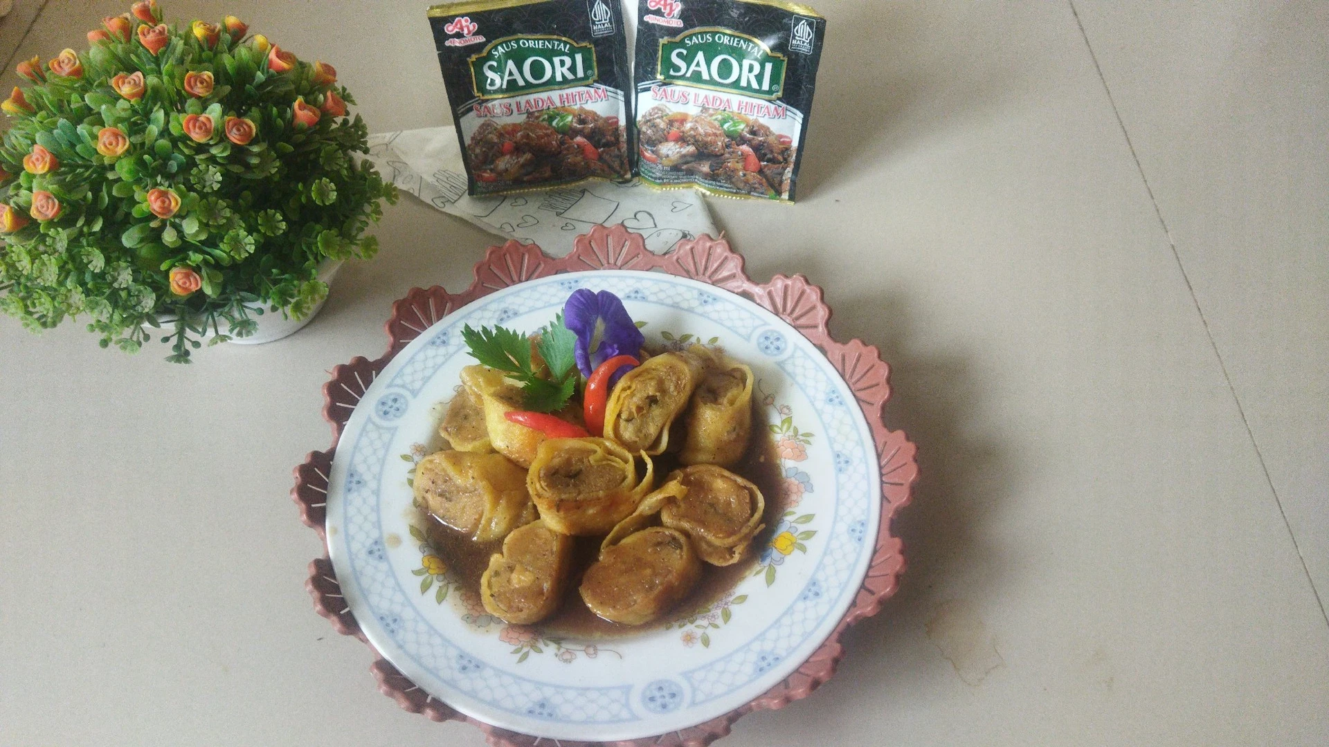 Rolade Tahu Lada Hitam ala Saori #weeklymissionumamichi
