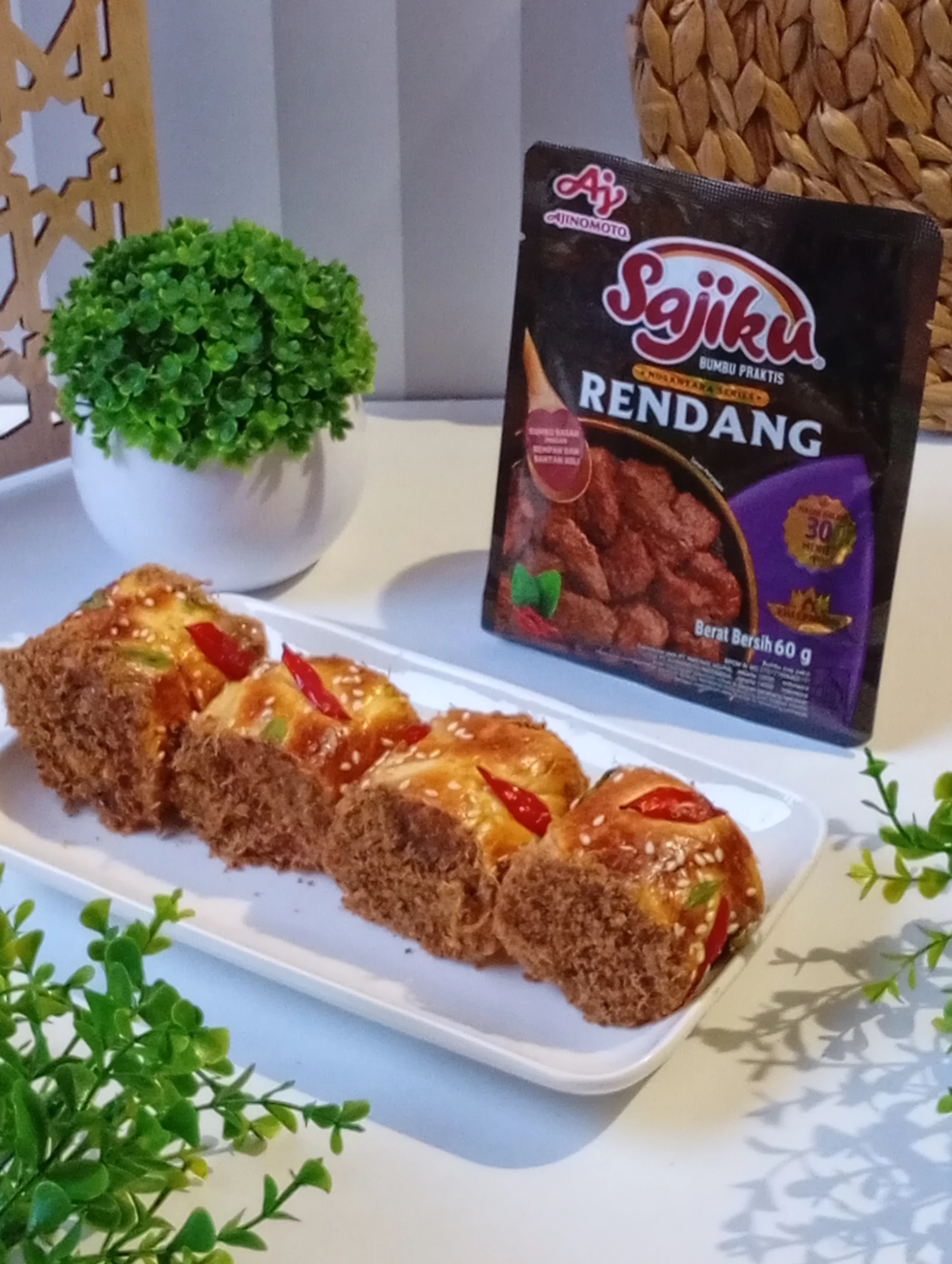 Rendang Floss Roll #SAJIANLebaranKU #SAJIKUNusantaRasa