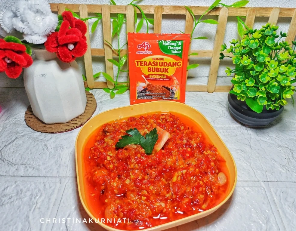Sambal Bajak Ala Ajinomoto Terasi Udang