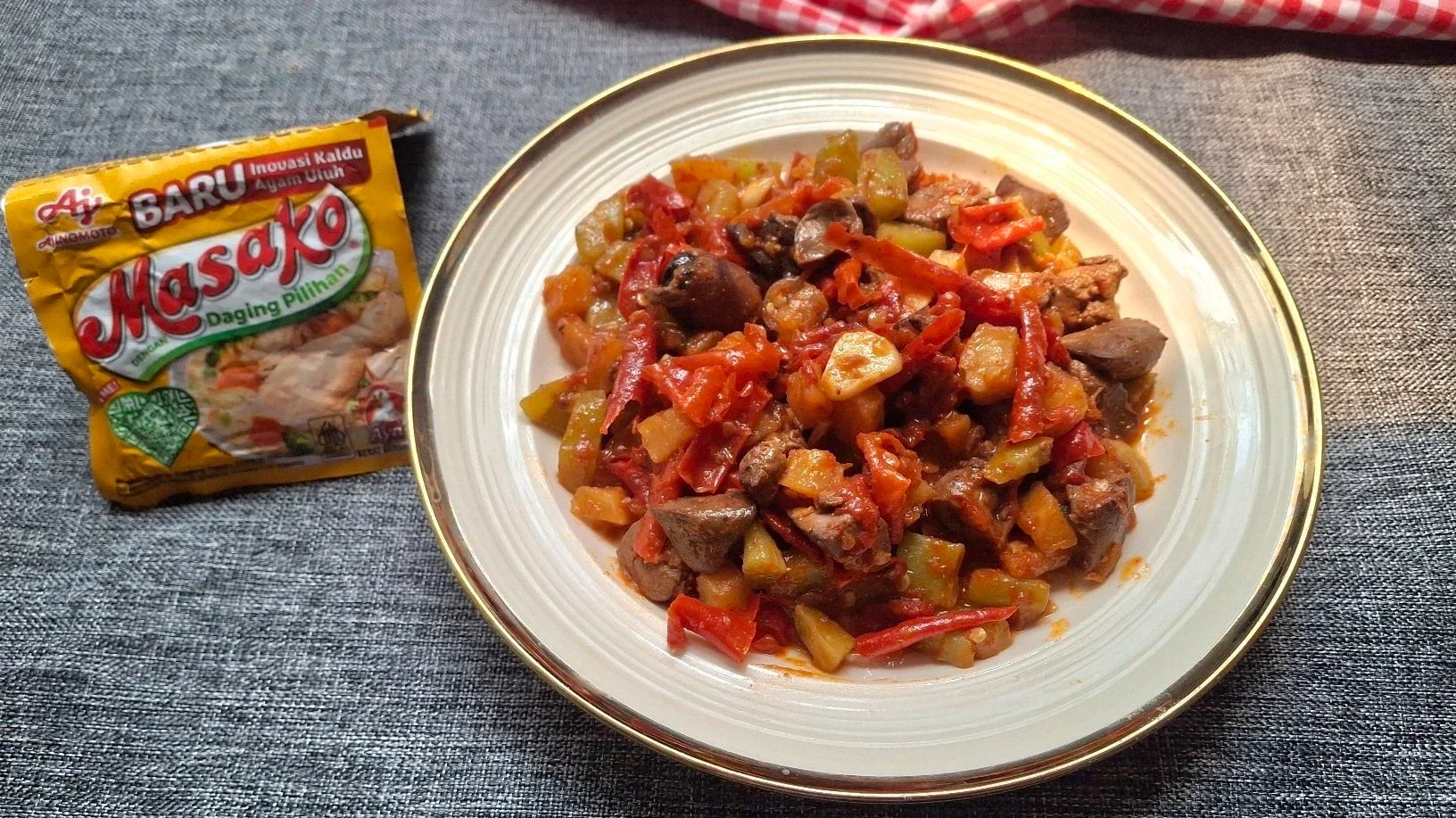 Sambal Goreng Ati Labu Kentang ala Masako