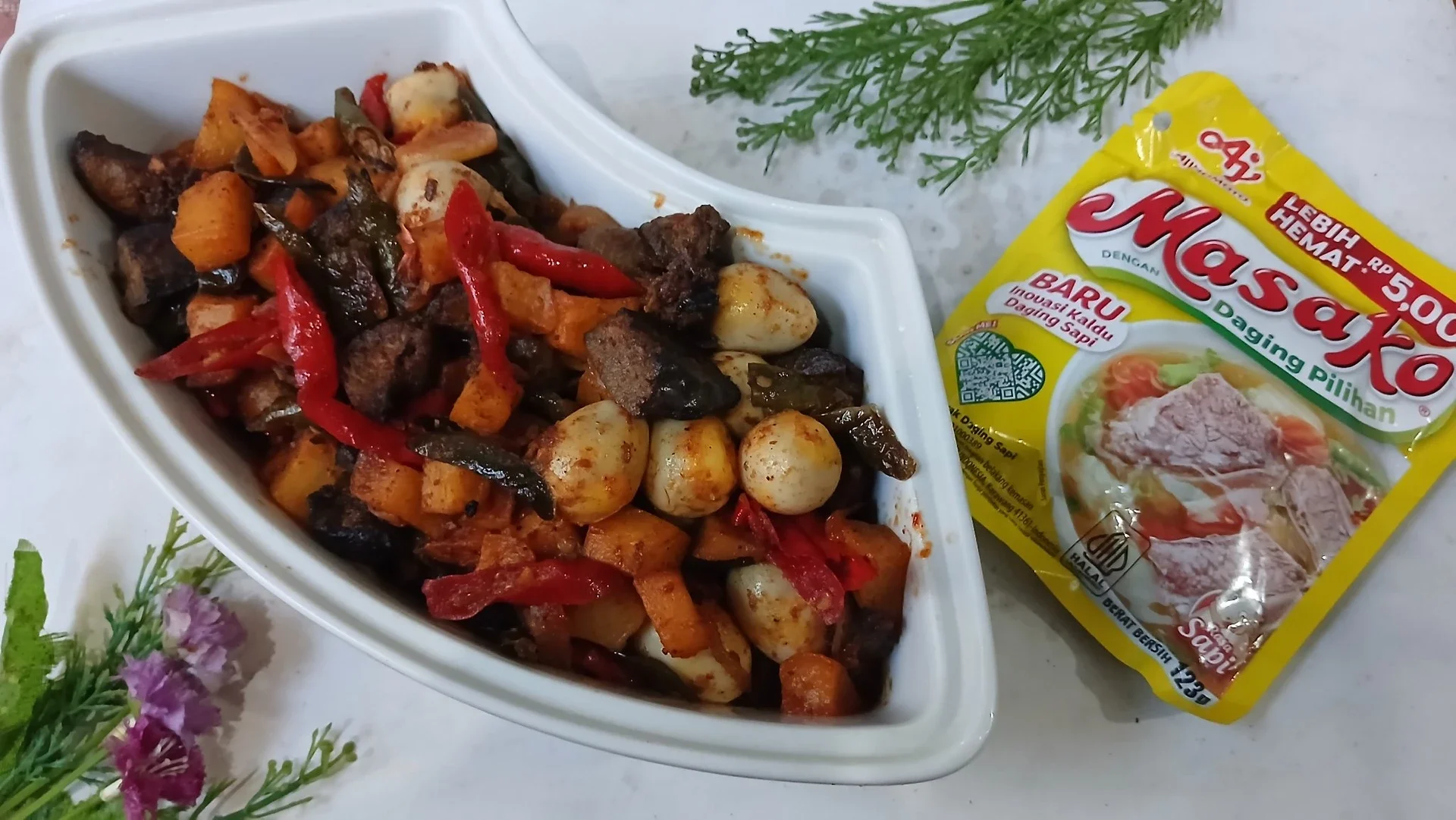 Sambal goreng ati sapi Puyuh Kentang #SpesialIdulAdha