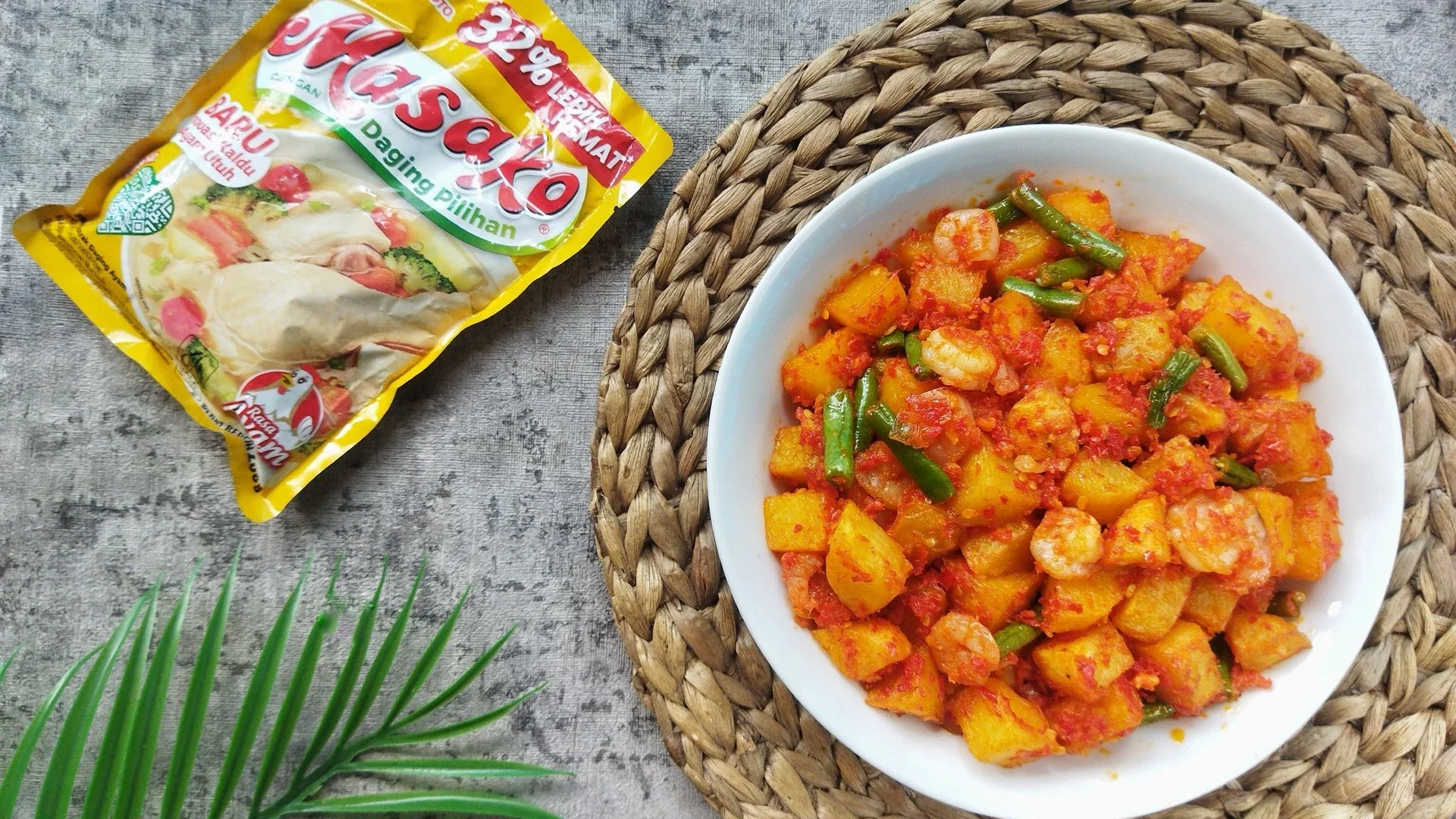 Sambal goreng kentang udang buncis 