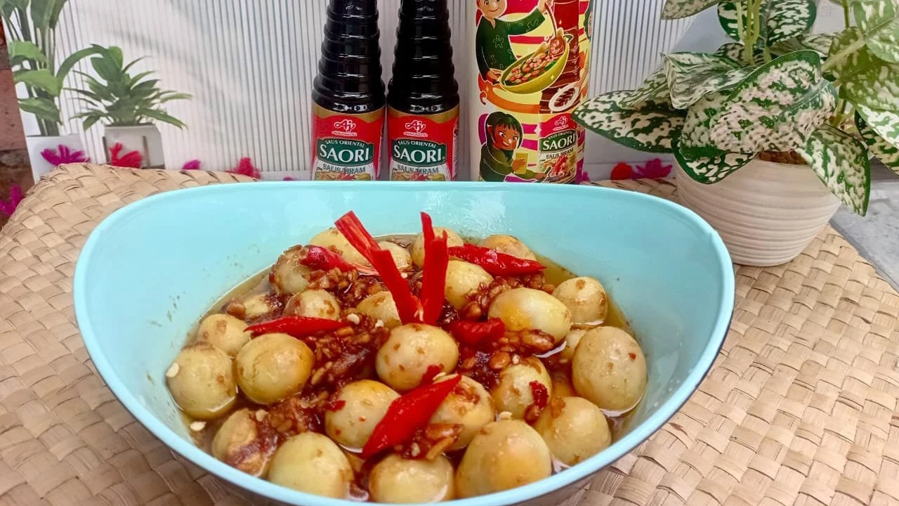 Sambal Goreng Telur Puyuh Tempe ala SAORI