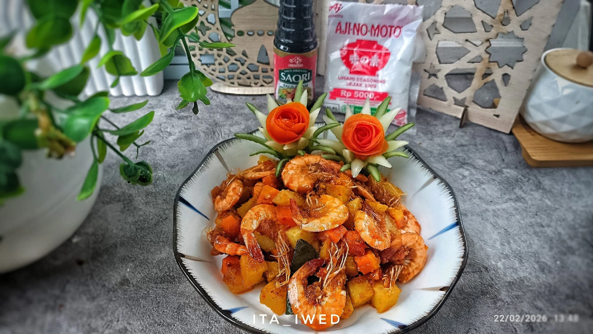 SAMBAL GORENG UDANG KENTANG WORTEL... #UDANGPENUHRASA