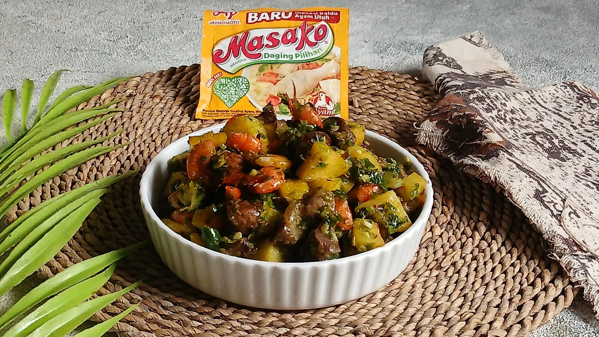 Sambal Hijau Kentang Jeroan Udang