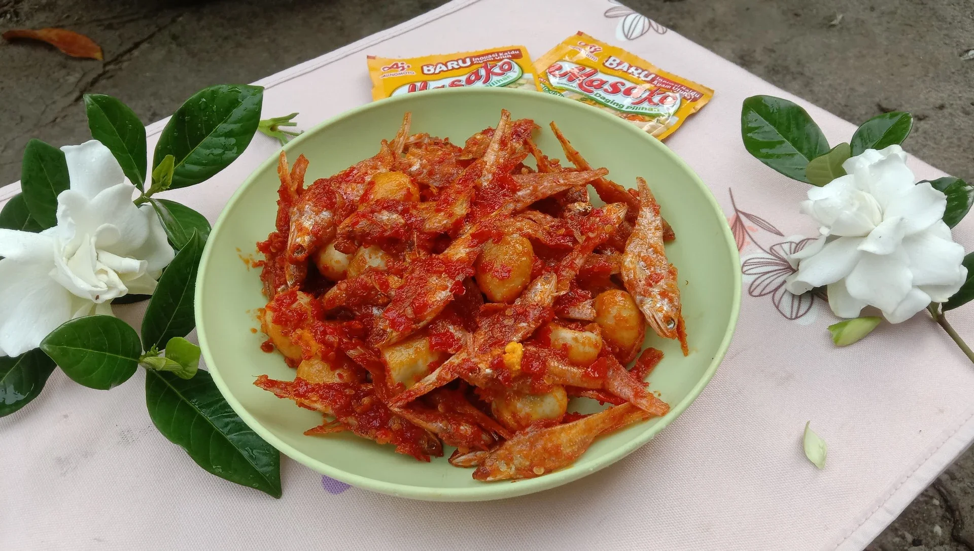 Sambal Ikan Asin Bulu Ayam 
