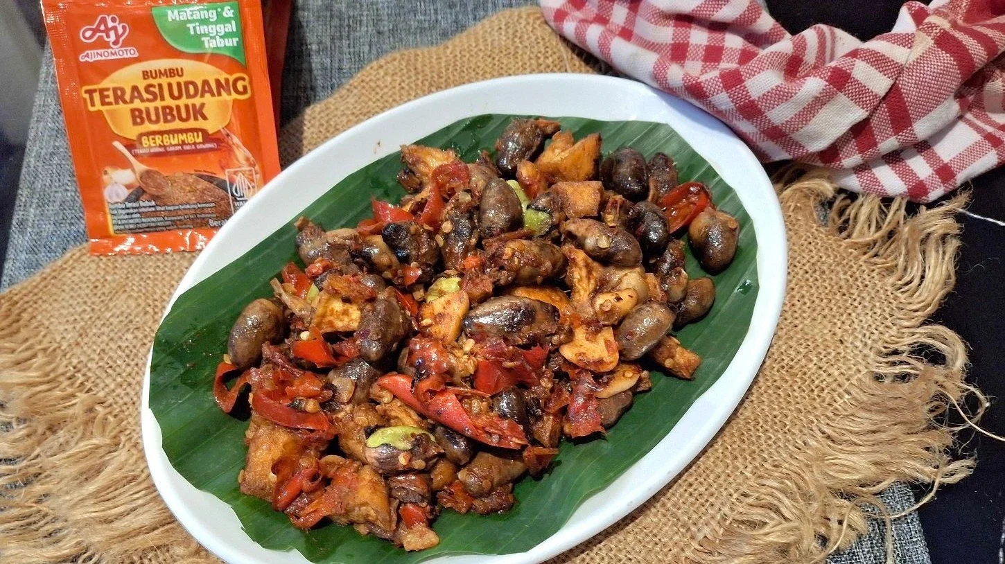 Sambal Jantung Ayam ala Ajinomoto