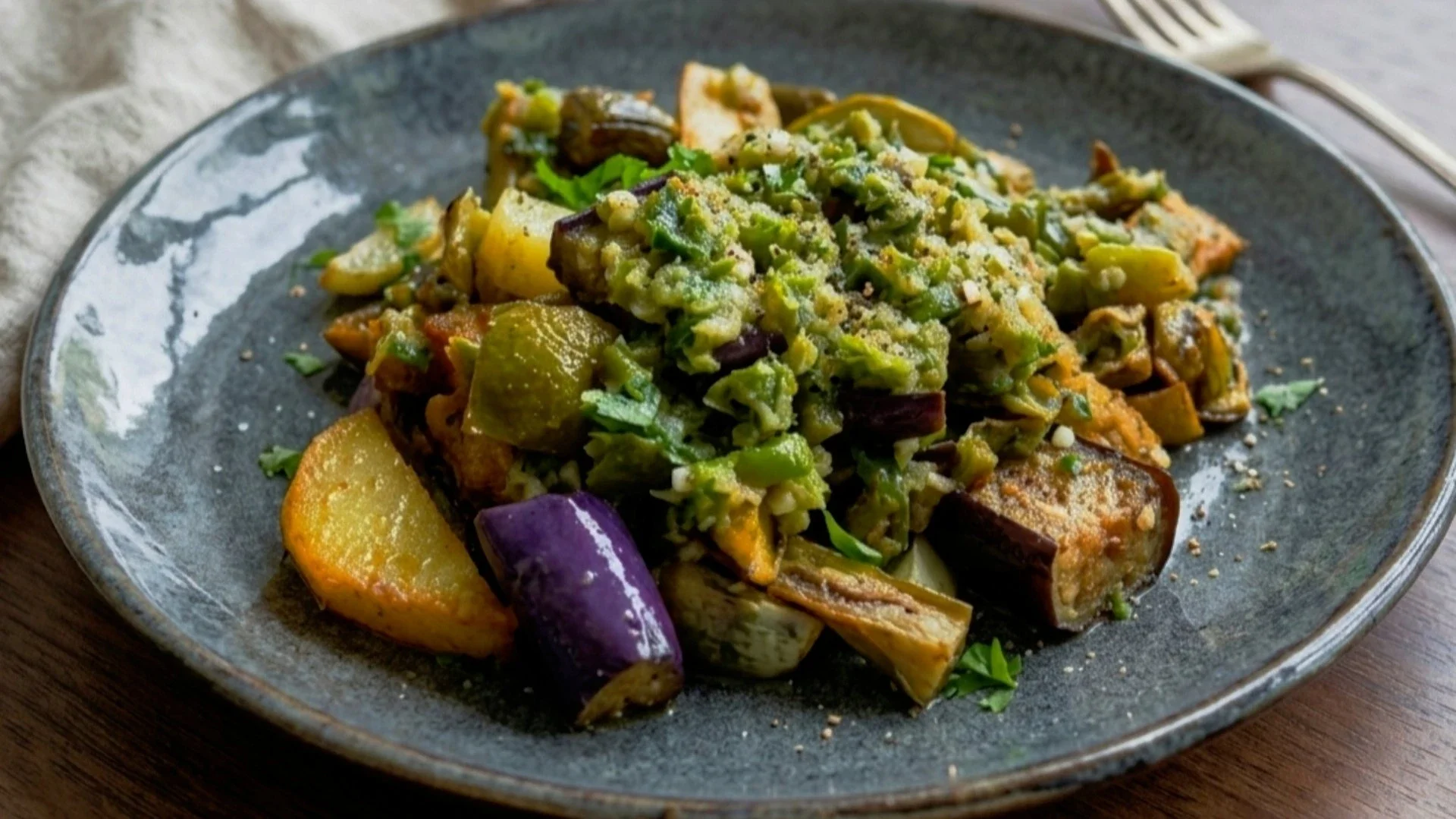Sambal Kentang Terong Lado Hijau