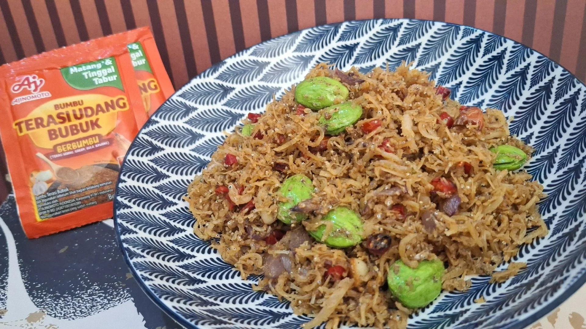 Sambal Kering Teri Nasi Terasi Petai