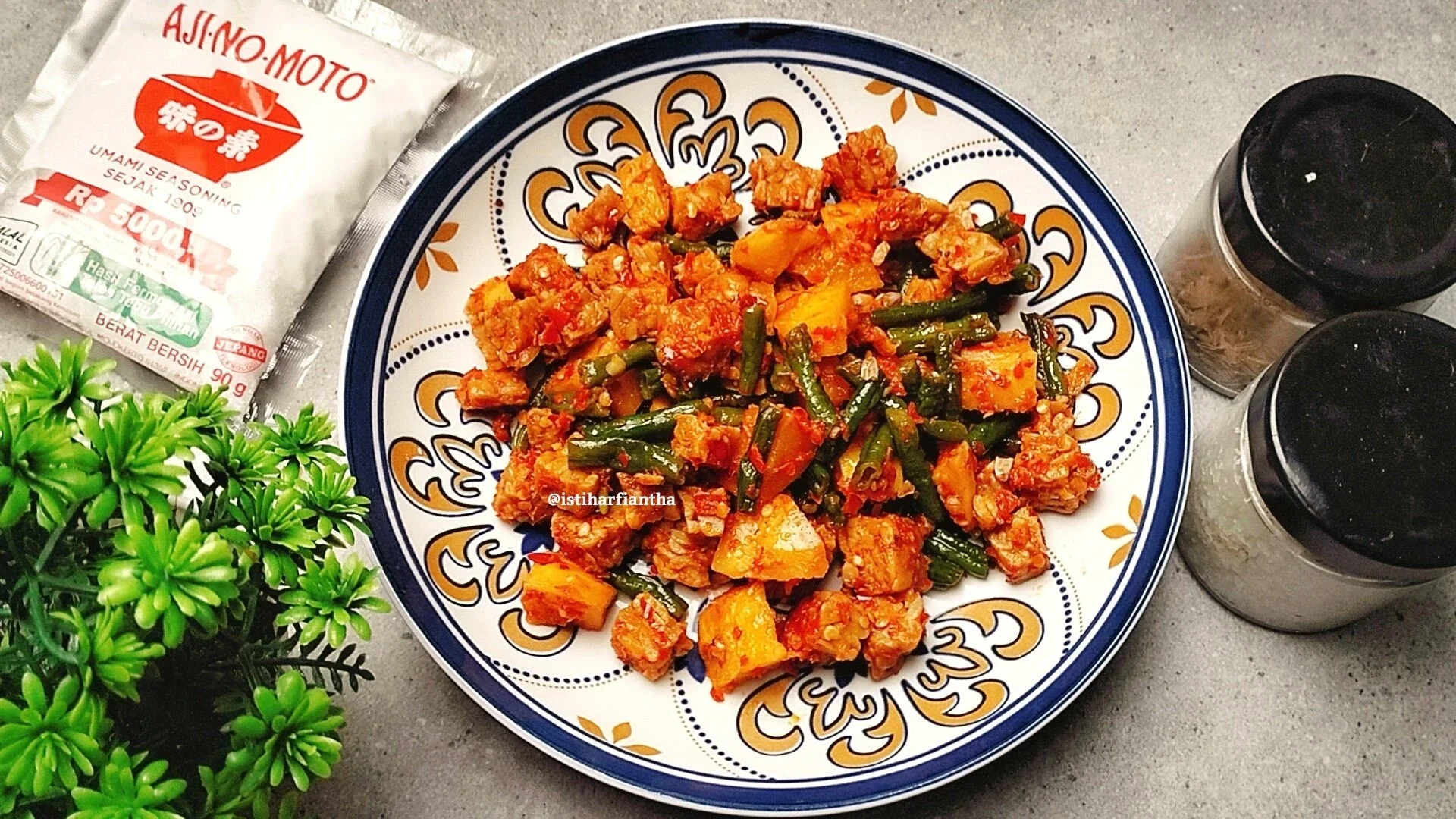 Sambal Tempe Kentang Kacang Panjang ala AJI-NO-MOTO®