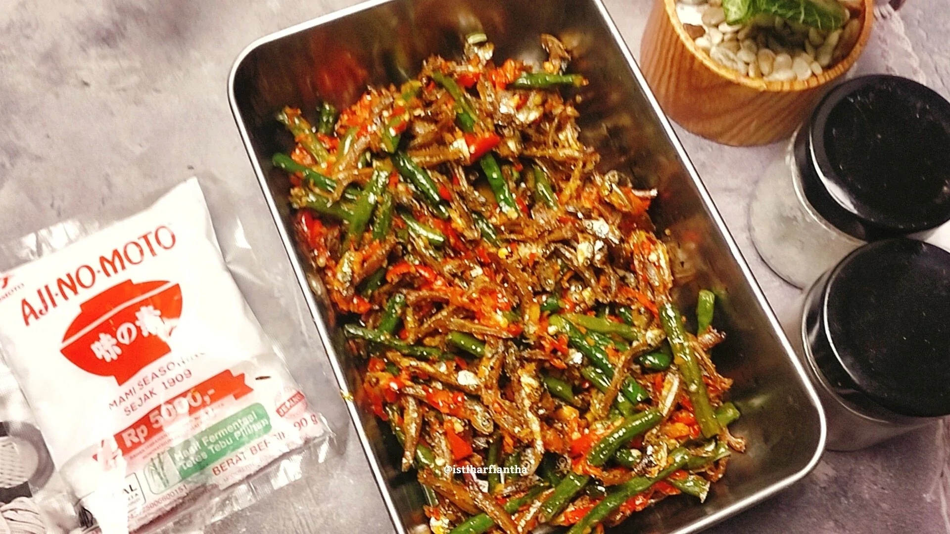 Sambal Teri Kacang Panjang Pedas ala AJINOMOTO®