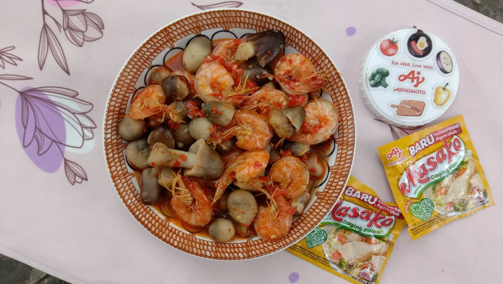 Sambal Tumis Udang Jamur Sawit