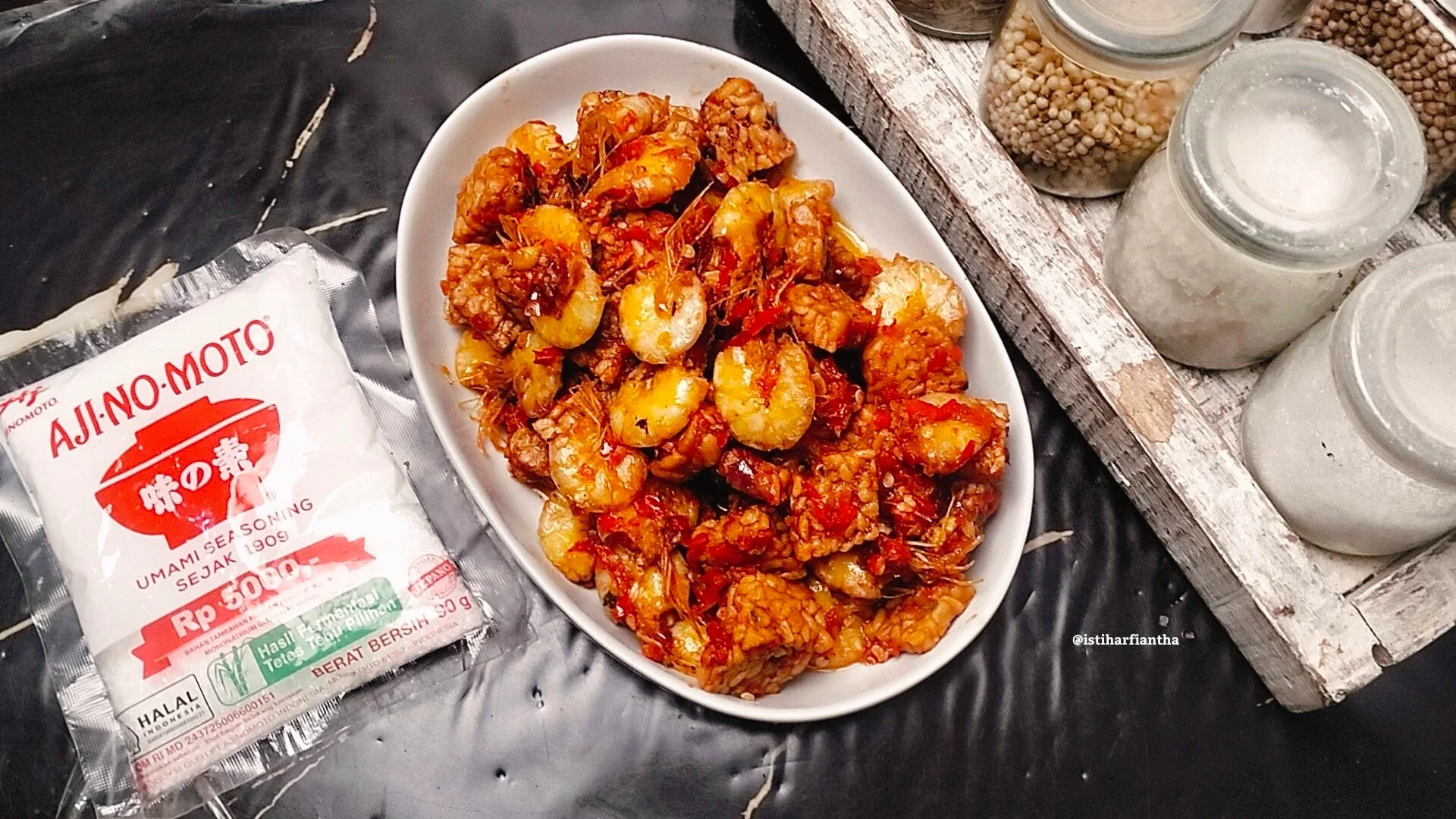 Sambal Udang Tempe ala AJINOMOTO® #MasakanPenuhCinta