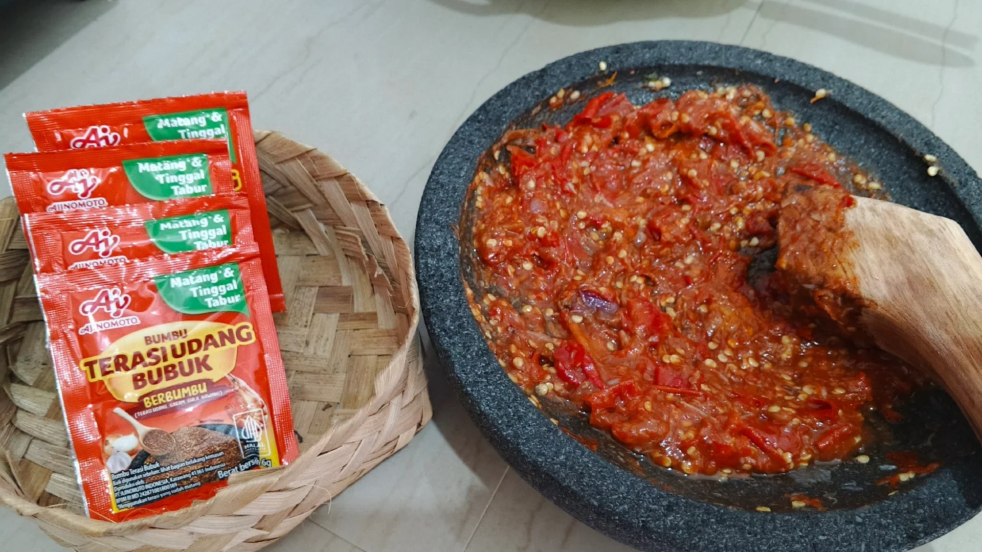 sambal ulek ala Ajinomoto 