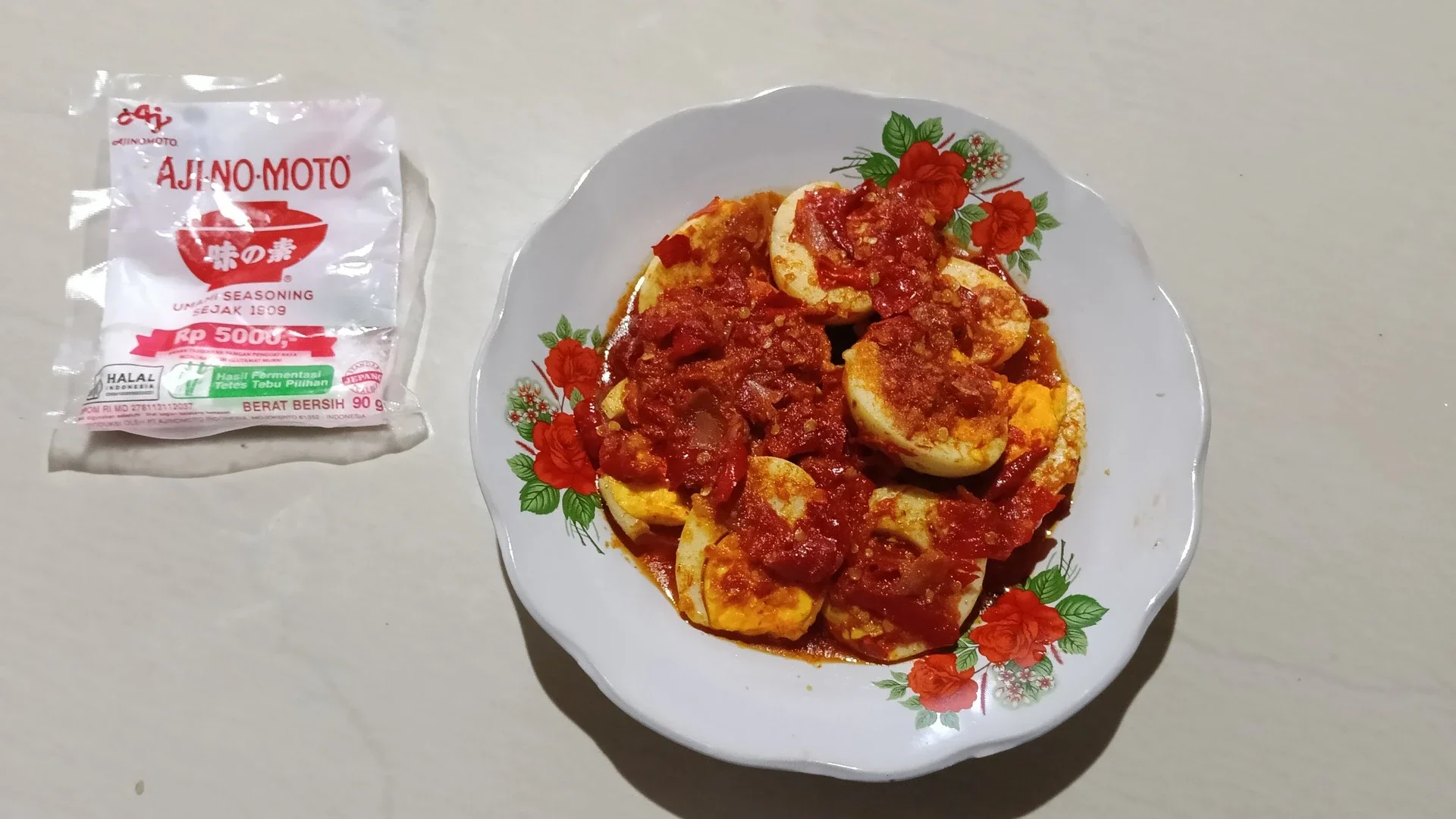 Sambalado Telur Khas Minang
