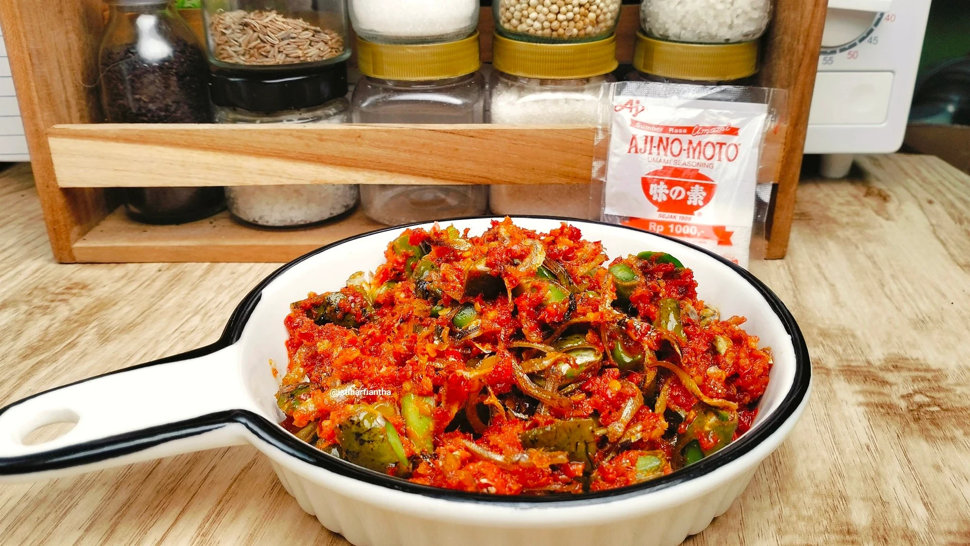 Sambalado Teri Pete Berkulit