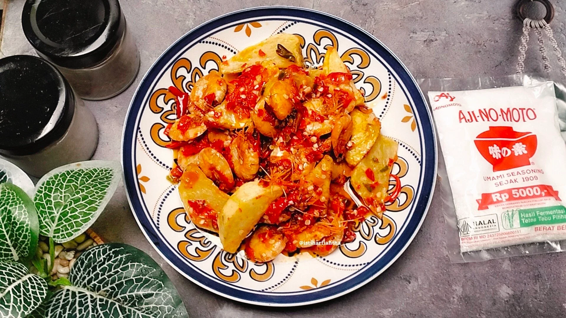 Sambalado Udang Kentang ala AJI-NO-MOTO®