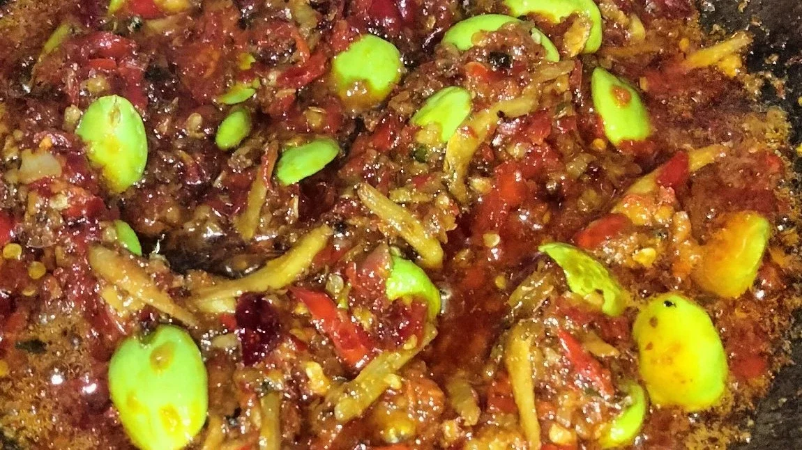 Sambel teri + pete aduhai 
