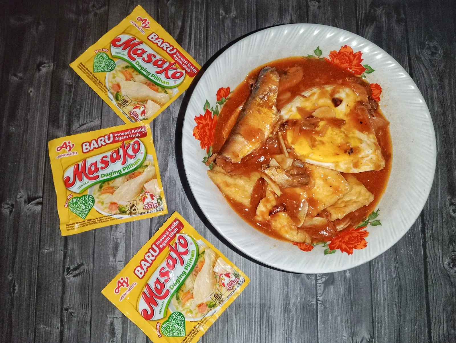 Sarden Tahu Telur
