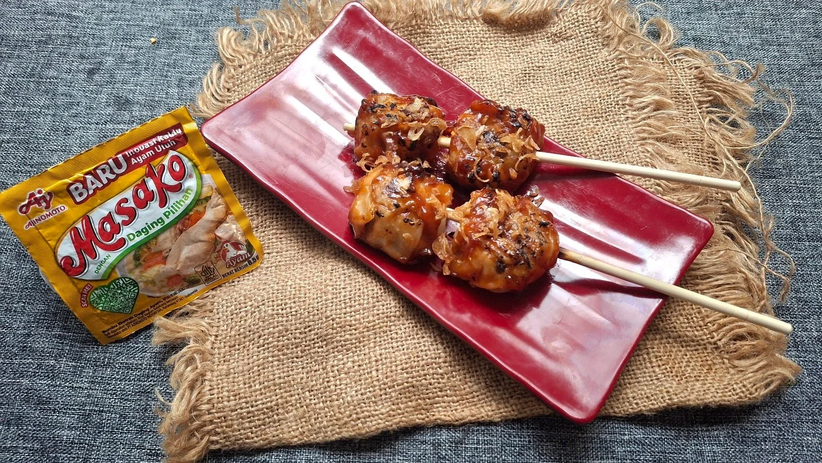 Sate Bola Daging Ayam