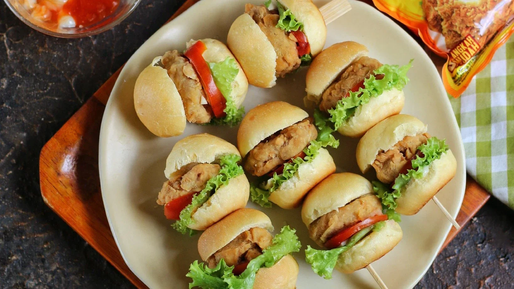 Sate Burger Tempe Crispy