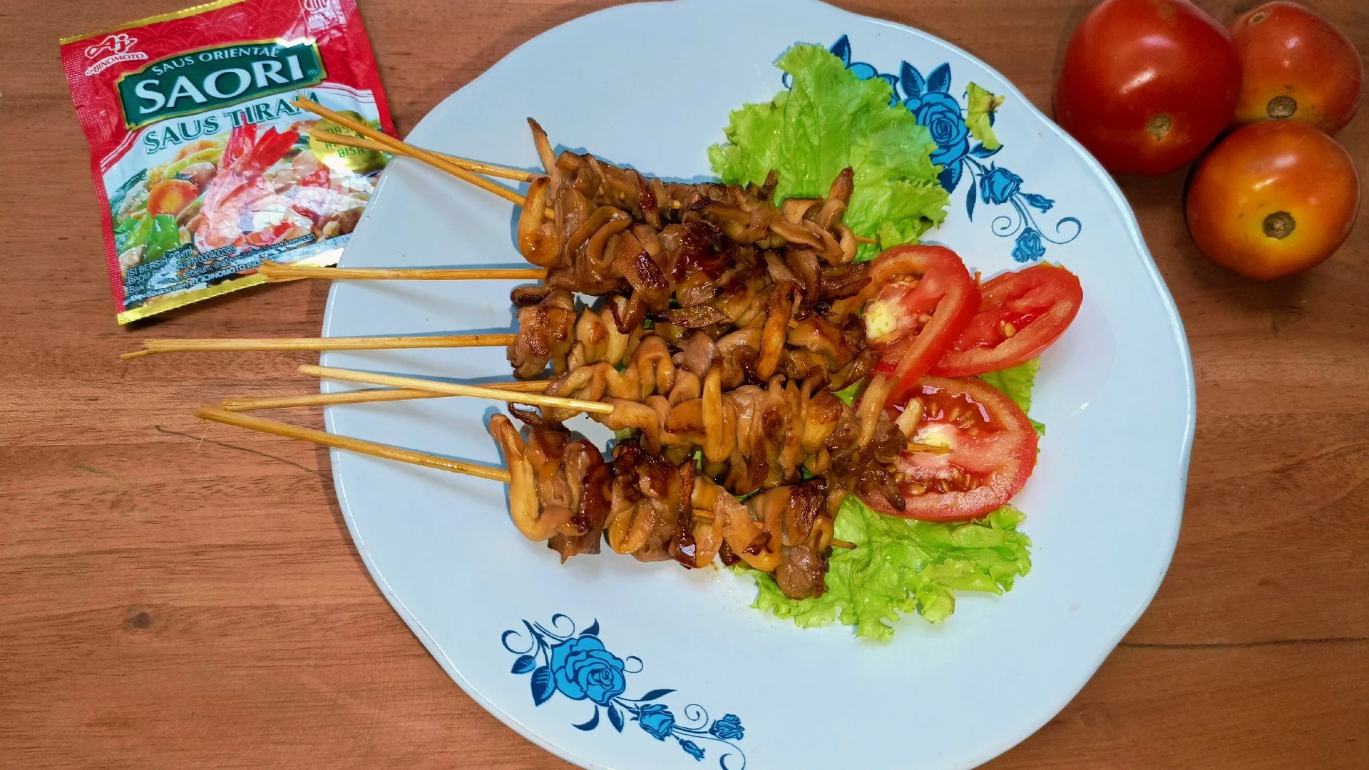 Sate Jamur ala Saori
