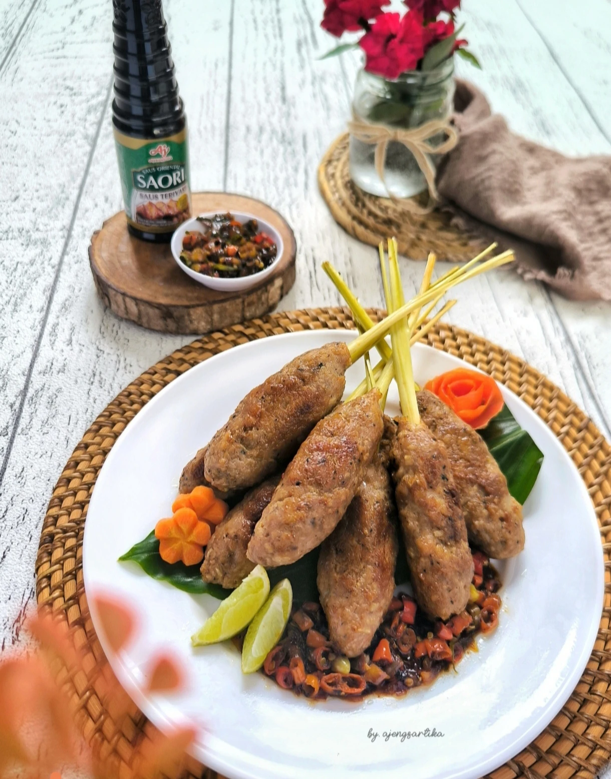 Sate Lilit dan Sambal Teriyaki ala SAORI