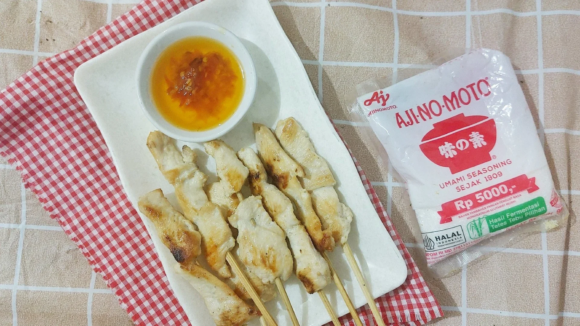 Sate taichan ala ajinomoto