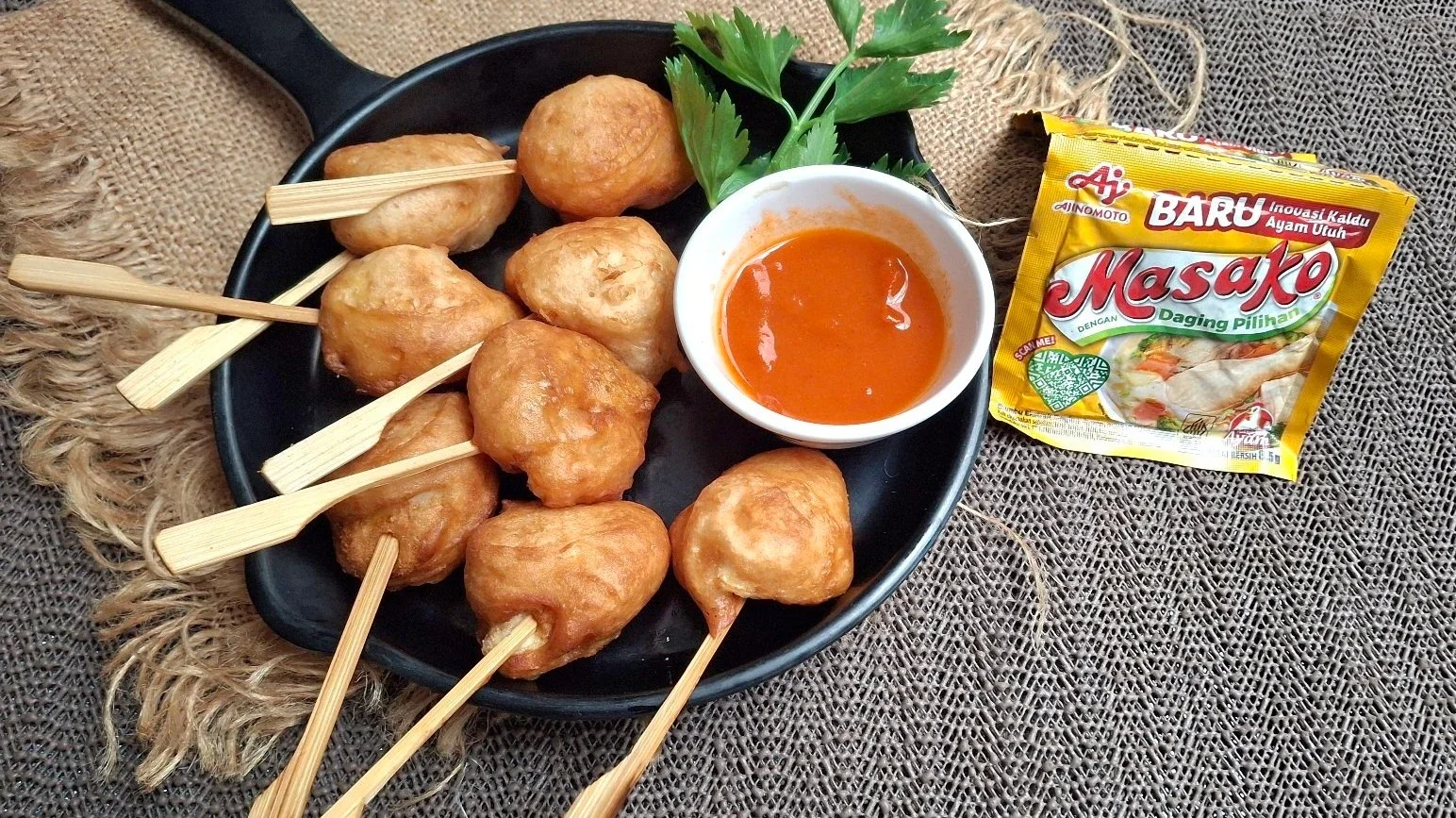 Sate Telur Goreng 