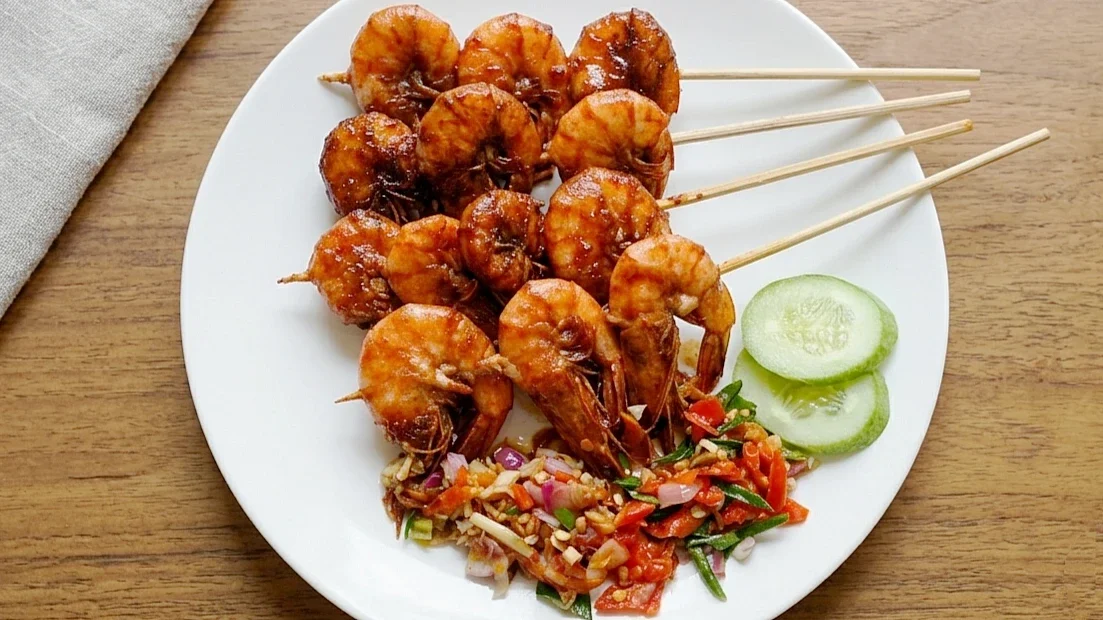 Sate Udang Manis