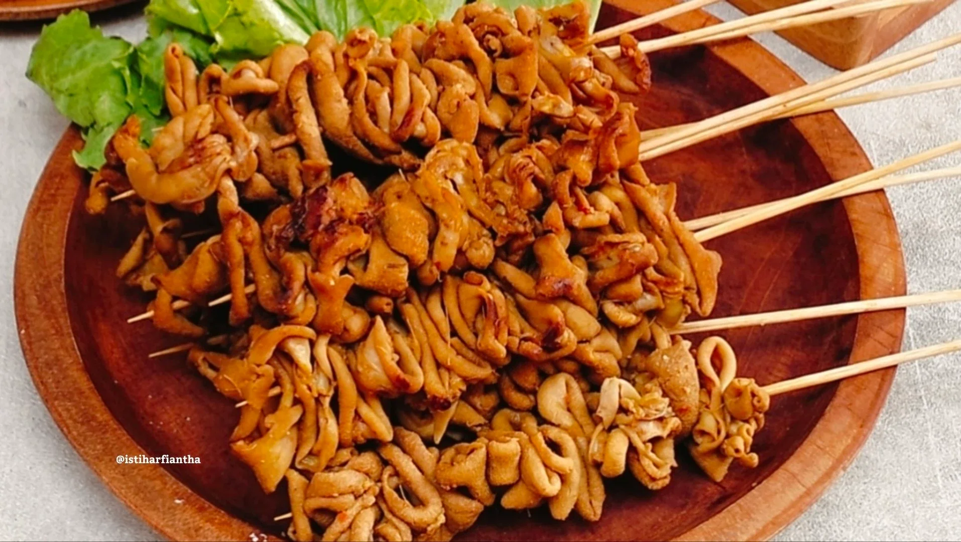 Sate Usus Ayam Manis Gurih