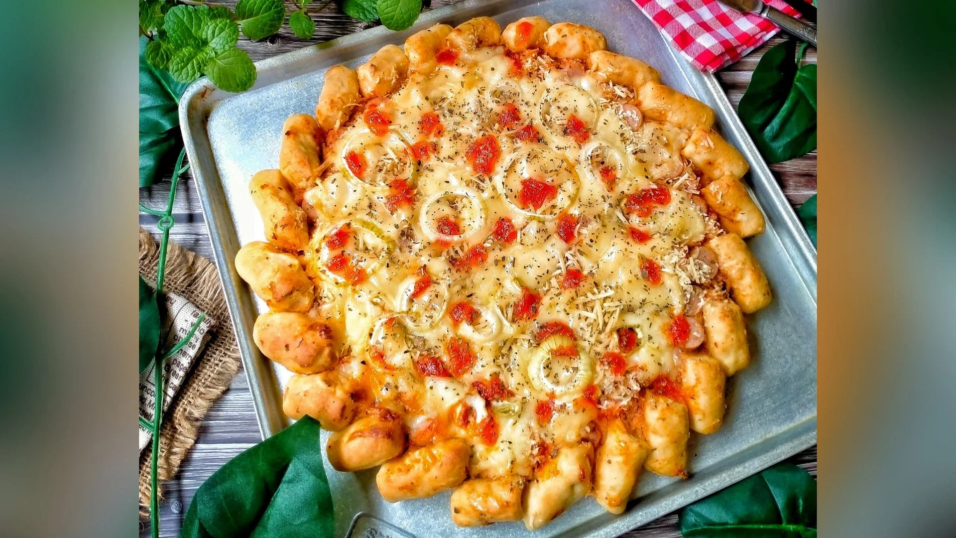 Sausage Pizza ala ajinomoto