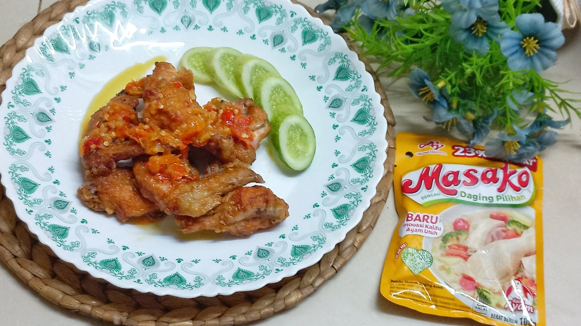 Sayap ayam geprek