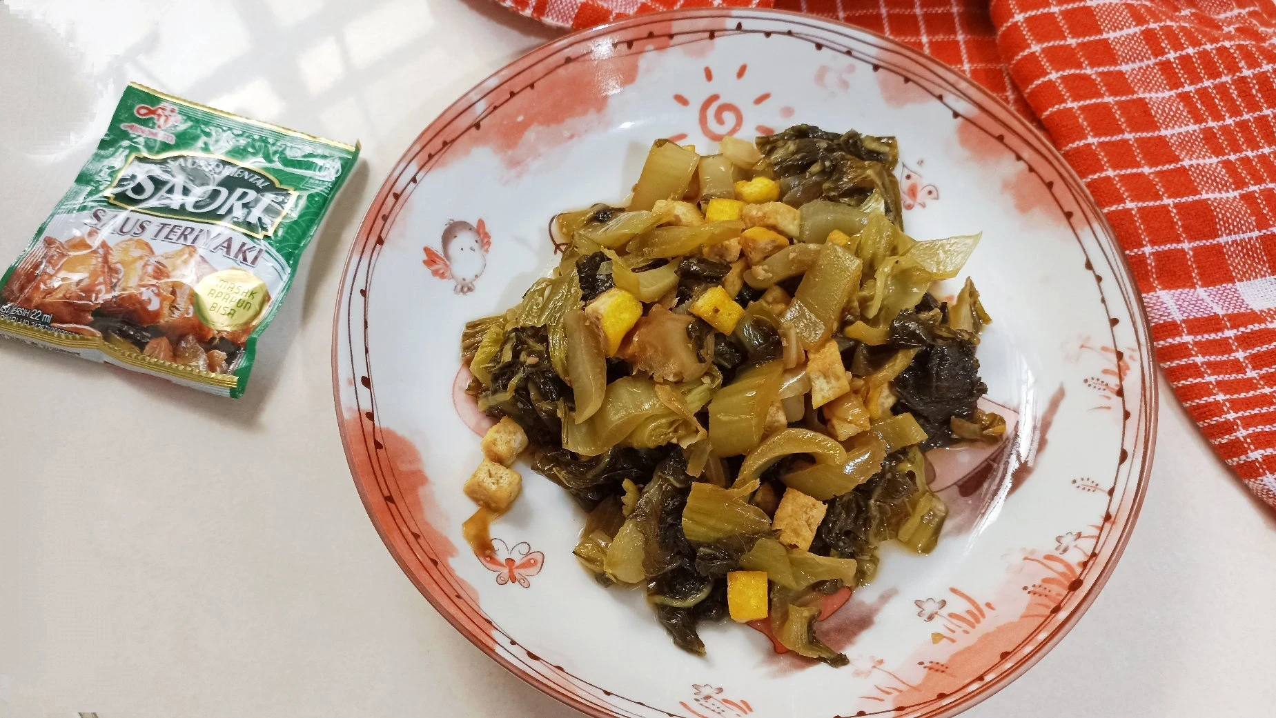 Sayur Asin Tumis Tahu